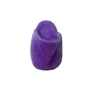 Porcelain Doll #RN71224 Purple Fuzzy Slipper.